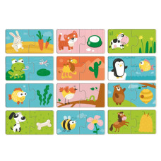 Дитячий пазл "ДУО-Хто що їсть" 300691, 24 елемента DoDo Toys