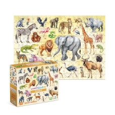 Дитячий пазл "Тварини Сафарі" 300637, 200 елементів DoDo Toys