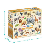 Дитячий пазл "Тварини Сафарі" 300637, 200 елементів DoDo Toys