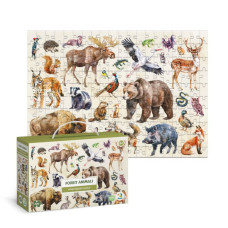 Дитячий пазл "Лісові тварини" 300638, 200 елементів DoDo Toys