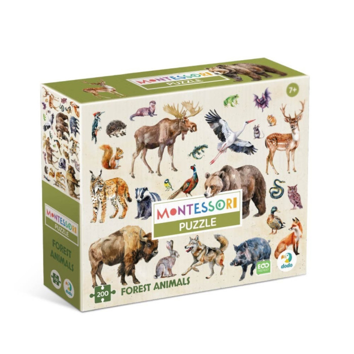 Дитячий пазл "Лісові тварини" 300638, 200 елементів DoDo Toys