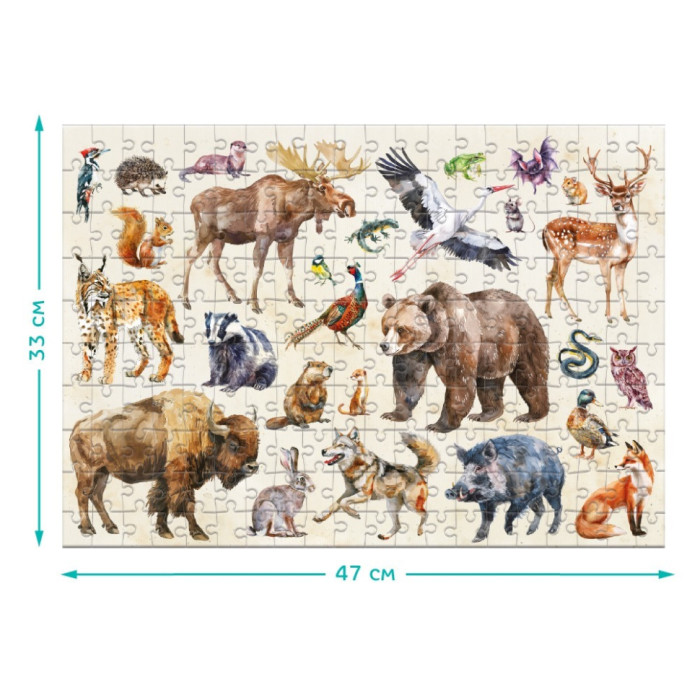 Дитячий пазл "Лісові тварини" 300638, 200 елементів DoDo Toys