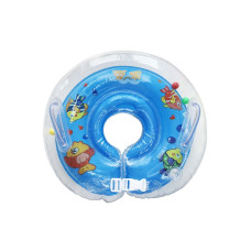 Надувний круг на шию для купання дітей "Рибка" MGZ-0936(Blue) Mega Zayka