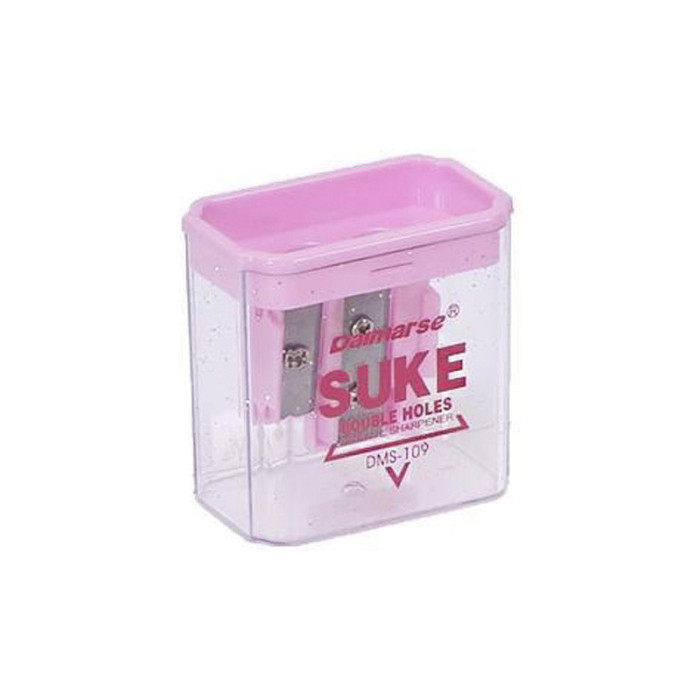 Точило подвійне DAIMARSE DMS-109(Pink) рожевий, 4,8х5х3 см Bambi