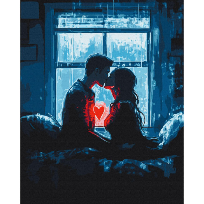 Картина за номерами "Серця, що з'єднались" BS54219, 40х50 см Brushme
