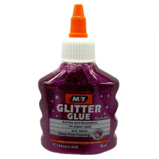 Клей декоративний "Металік Glitter" DSCN4619(Pink) 100 мл Bambi