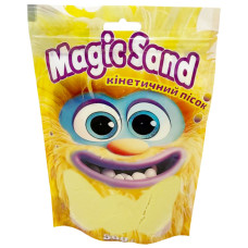 Креативна творчість "Кінетичний пісок Magic sand" 39403-5 жовтий 500 грам Strateg