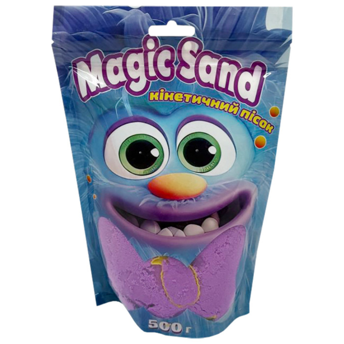 Креативна творчість "Кінетичний пісок Magic sand" 39403-4 фіолетовий 500 грам Strateg