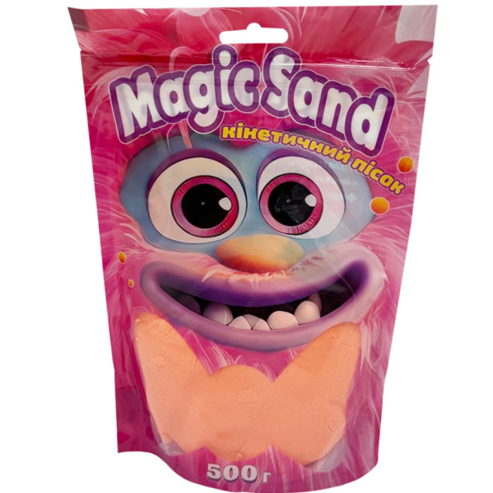 Креативна творчість "Кінетичний пісок Magic sand" 39403-7 помаранчевий 500 грам Strateg