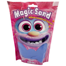 Креативна творчість "Кінетичний пісок Magic sand" 39403-9 синій 500 грам Strateg