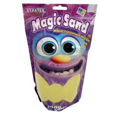 Креативна творчість "Кінетичний пісок Magic sand" 39404-5 жовтий 1 кг  Strateg