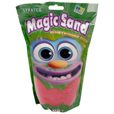 Креативна творчість "Кінетичний пісок Magic sand" 39404-6 червоний 1 кг  Strateg