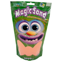 Креативна творчість "Кінетичний пісок Magic sand" 39404-7 помаранчевий 1 кг Strateg