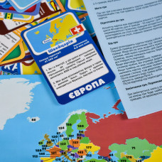 Карткова гра "Країни світу" 30952 інструкція, 220 карток Strateg
