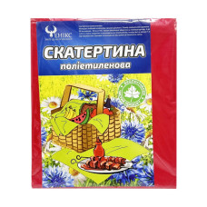 Скатертина на стіл Tablecloth(Red) поліетилен, розмір 120х200 см Bambi