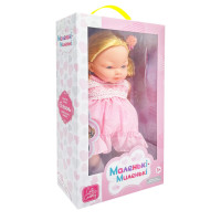 Дитяча м'яконабивна лялька M 5881 I UA(Pink) 33 см, музичні ефекти Limo Toy