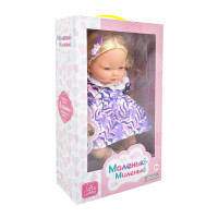 Дитяча м'яконабивна лялька M 5881 I UA(Violet) 33 см, музичні ефекти Limo Toy