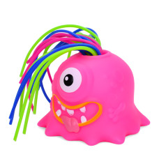 Дитяча іграшка-антистрес "Монстрик" FG231109065Q(Pink) звук та світло, 5 см Bambi
