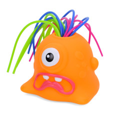 Дитяча іграшка-антистрес "Монстрик" FG231109065Q(Orange) звук та світло, 5 см Bambi