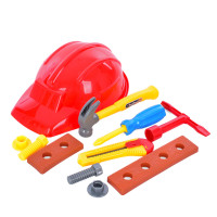 Дитячий набір інструментів SP818-8-9(Red) каска, молоток, болти Bambi