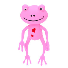 Дитяча іграшка-антистрес "Жабеня" MS 4031(Pink) розмір 13 см, борошно Bambi