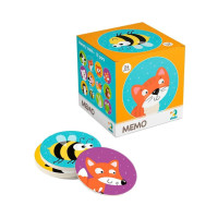 Дитяча настільна гра Мемо "Тварини" DoDo 300145, 12 зображень DoDo Toys