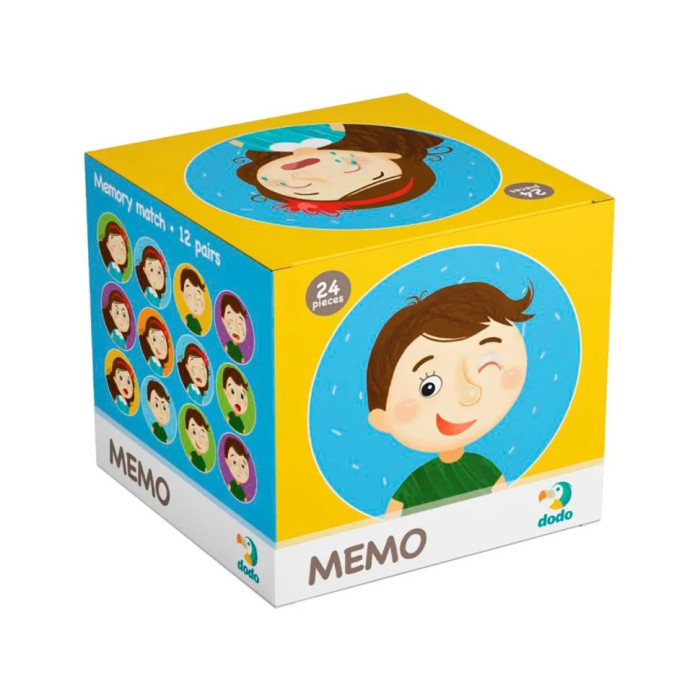 Дитяча настільна гра Мемо "Емоції" DoDo 300144, 24 елемента DoDo Toys