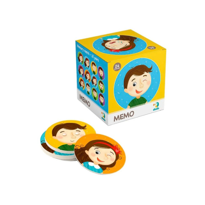 Дитяча настільна гра Мемо "Емоції" DoDo 300144, 24 елемента DoDo Toys