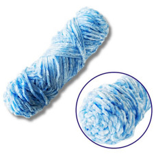 Пряжа плюшева синель PP111, 100 грам, 100% поліестер, світло-блакитний Brushme