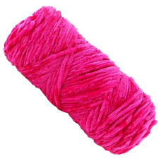 Пряжа плюшева синель PP108, 100 грам, 100% поліестер, червона троянда Brushme