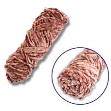 Пряжа плюшева синель PP105, 100 грам, 100% поліестер, темний рожевий Brushme
