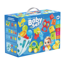 Дитячий подарунковий набір "Baby set 6 в 1" 3274TXK пірамідка, органайзер для ванни Технок