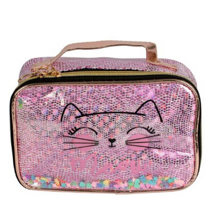 Дитяча косметичка з принтом "Кішка" T21398, 21x13x12 см Lukky