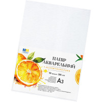 Папір для акварелі А3 772550, 200г/м2, 50 аркушів Leader
