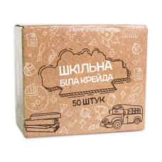 Великий набір "Шкільна крейда" 50133 в наборі 50 штук  Strateg