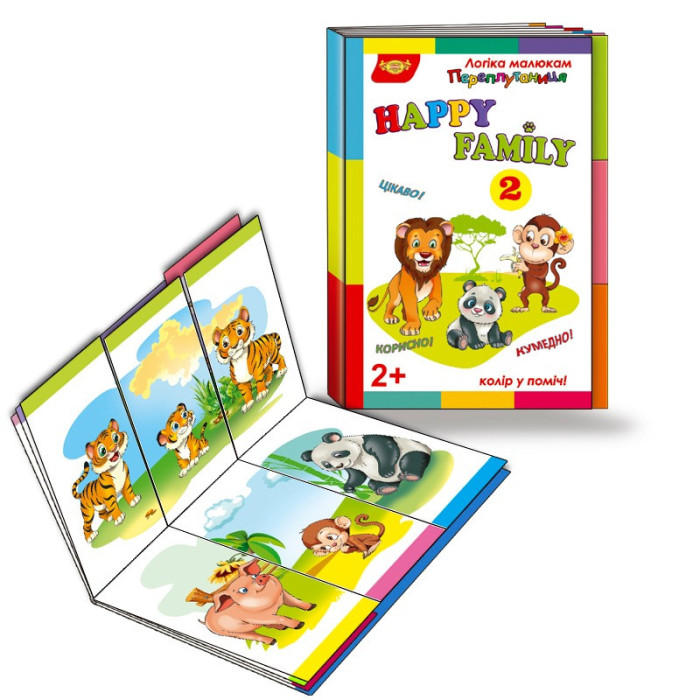 Дитяча розвивальна книжечка "Плутанина Happy Family 2" 595128 Мастер