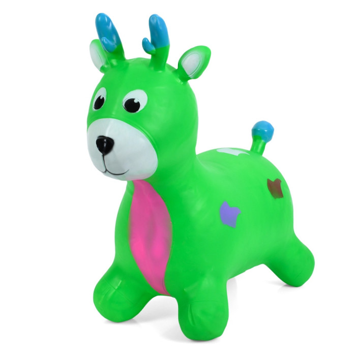 Дитяча іграшка-стрибун "Оленятко" MS 3259(Green) гума, до 20 кг Bambi