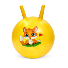 Дитячий м'яч для фітнесу Тваринка MS 4284(Yellow) з ріжками, 45 см, 320 г Bambi