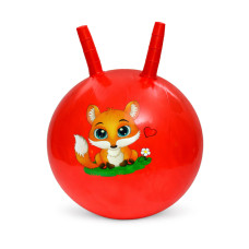 Дитячий м'яч для фітнесу Тваринка MS 4284(Red) з ріжками, 45 см, 320 г Bambi