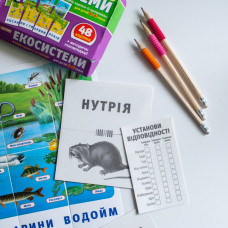 Набір тематичних карток "Екосистеми" 13169003 для дітей 4-6 років Ranok Creative