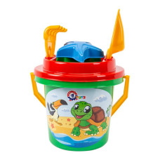 Дитячий ігровий "Набір пісочний Б" 1189TXK(Green) лопатка та грабельки Технок