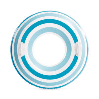 Дитяче надувне коло "Смугасті мрії" 59256(Blue-White) з ручками, 91 см Intex
