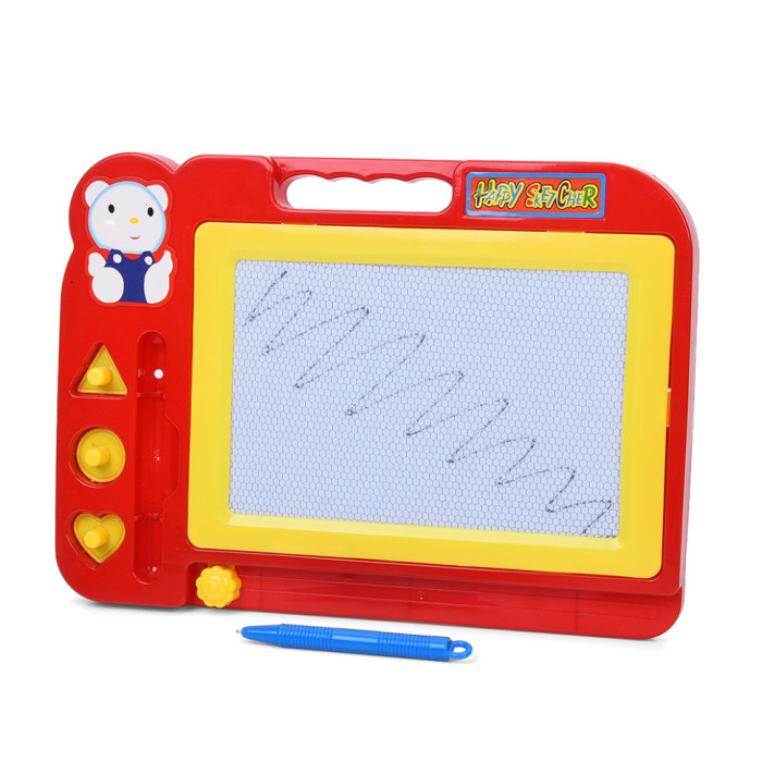 Дитяча дошка для малювання 200H(Red) 3 печатки, ручка-стилус Bambi