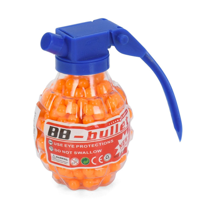 Кульки (пульки) для дитячої зброї "Граната" BB-5(Orange) 500 шт Bambi