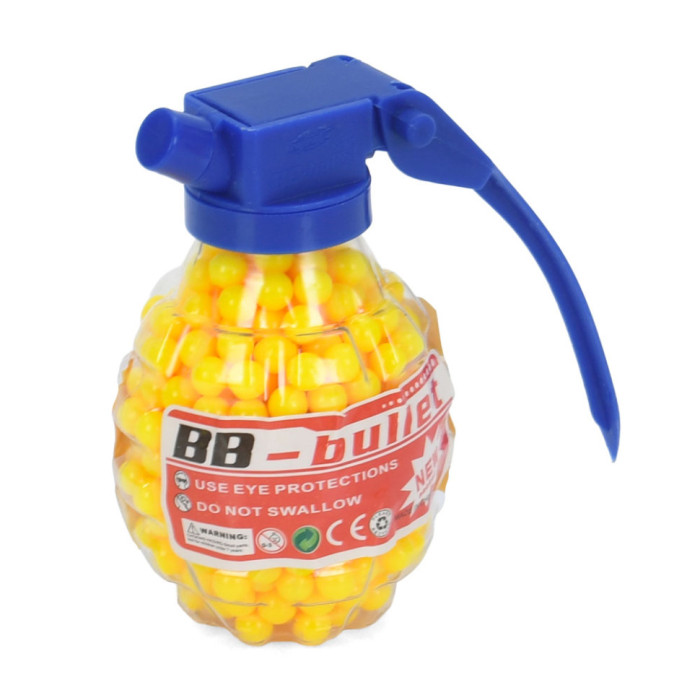 Кульки (пульки) для дитячої зброї "Граната" BB-5(Yellow) 500 шт Bambi