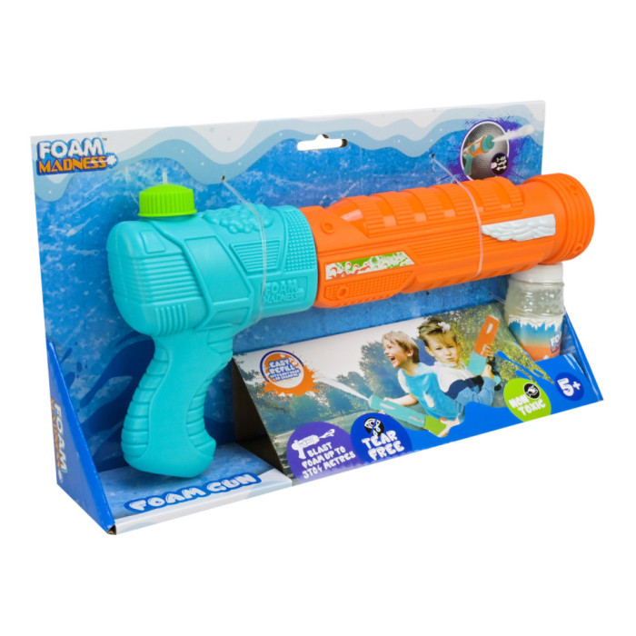 Водний пістолет Foam Gun F9106(Orange) стріляє піною, дальність 3-4 метри Bambi
