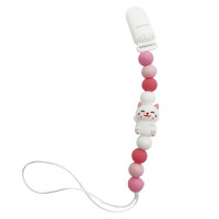 Силіконовий ланцюжок для пустушки "Котик" MGZ-0528-5 Mega Zayka