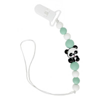 Ланцюжок для пустушки "Панда" MGZ-0509(Turquoise) силіконовий Mega Zayka