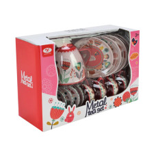 Дитячий набір посуду Tea set 620-C5 метал, 14 предметів Bambi