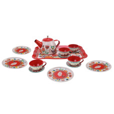 Дитячий набір посуду Tea set 620-C5 метал, 14 предметів Bambi